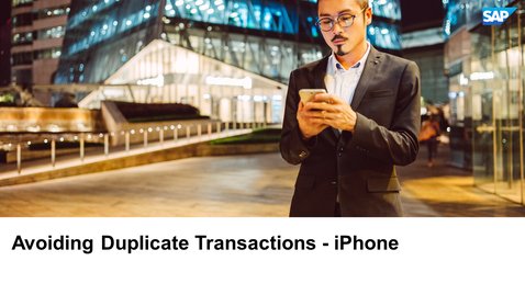 Thumbnail for entry Avoiding Duplicate Transactions: iPhone - SAP Concur