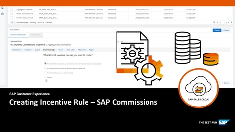 Thumbnail for entry Creating Incentive Rules - SAP Commissions
