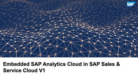 Thumbnail for entry Provide meaningful business insights in Sales and Service Cloud V1 with Embedded SAC - Webcast