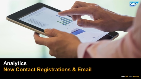Thumbnail for entry Analytics: New Contact Registrations &amp; Email - SAP Emarsys Customer Engagement