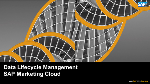 Thumbnail for entry Data Lifecycle Management - SAP Marketing Cloud