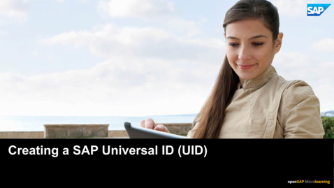 Thumbnail for entry How to Create a SAP Universal ID