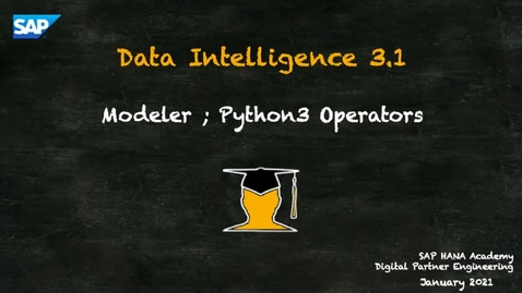 Thumbnail for entry Data Intelligence 16 of 21 - Python Operators