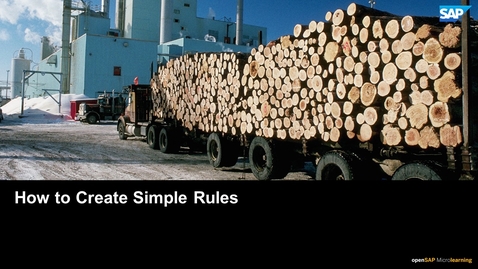 Thumbnail for entry How to Create Simple Rules - SAP CPQ