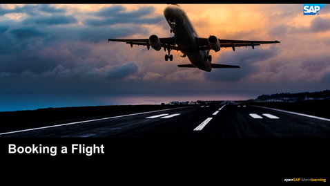 Thumbnail for entry Booking a Flight - SAP Concur