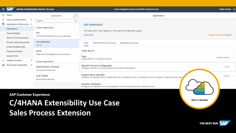 Thumbnail for entry [ARCHIVED] C/4HANA Extensibility Use Case - Sales Process Extension