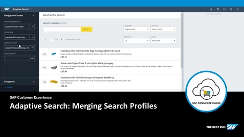 Thumbnail for entry Merging Search Profiles - SAP Commerce Cloud