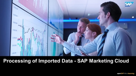 Thumbnail for entry Processing of Imported Data - SAP Marketing Cloud