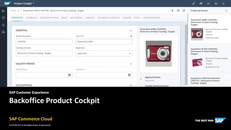 Thumbnail for entry Backoffice Product Cockpit - SAP Commerce Cloud