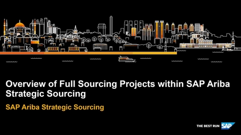 Thumbnail for entry Overview of Full Sourcing Projects within SAP Ariba Strategic Sourcing