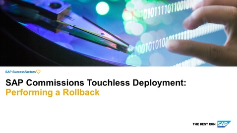 Thumbnail for entry Touchless Deployment: Rollback and Rollback to Tag