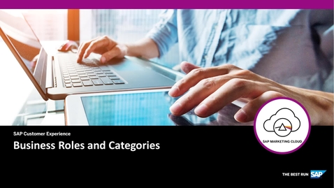 Thumbnail for entry Business Roles and Categories - SAP Marketing Cloud