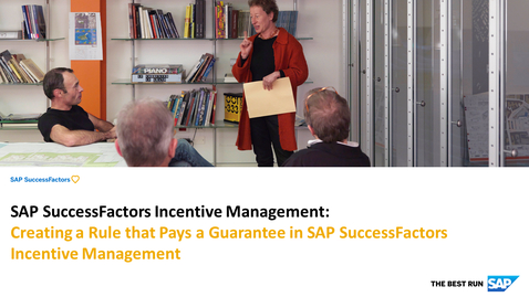 Thumbnail for entry Creating a Rule that Pays a Guarantee - SAP SuccessFactors Incentive Management