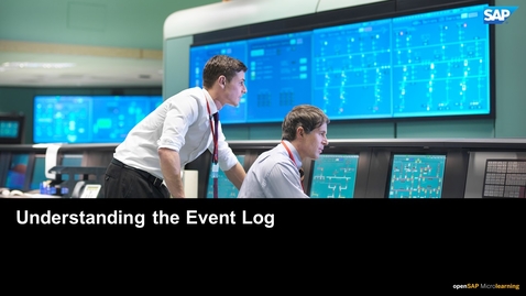 Thumbnail for entry Understanding the Event Log - SAP CPQ