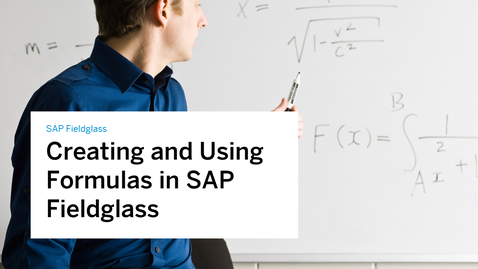 Thumbnail for entry Creating and Using Formulas in SAP Fieldglass