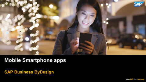 Thumbnail for entry Mobile Smartphone Apps - SAP Business ByDesign