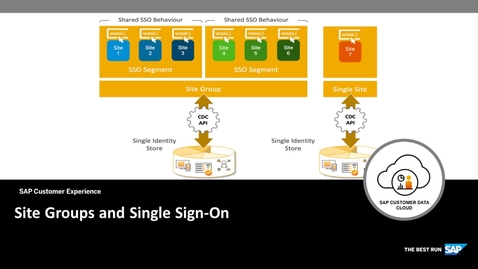Thumbnail for entry Site Groups and Single Sign-On - SAP Customer Identity