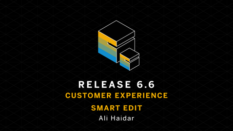 Thumbnail for entry Customer Experience: SmartEdit - SAP Hybris Commerce Release 6.6