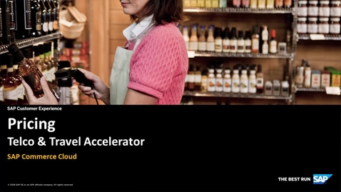Thumbnail for entry Pricing - SAP Commerce Travel Accelerator 2.0