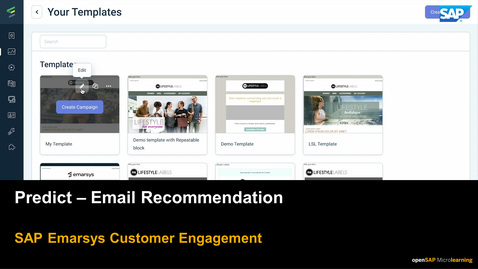 Thumbnail for entry Predict: Email Recommendation - SAP Emarsys Customer Engagement
