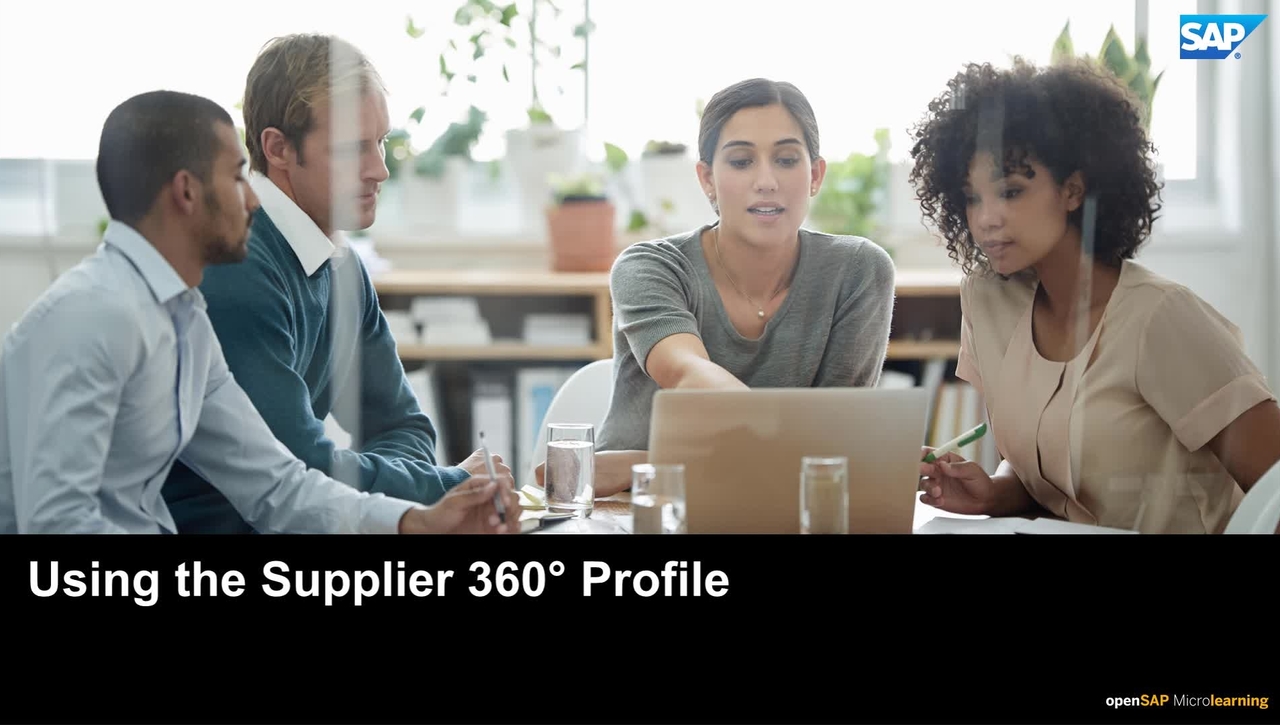 Using the Supplier 360° Profile - SAP Ariba