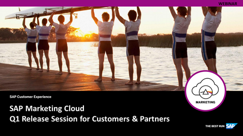 Thumbnail for entry [ARCHIVED] SAP Marketing Cloud | What's New - Webcasts