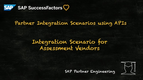 Thumbnail for entry SAP SuccessFactors: Integrating Assessment Vendors -- Configure Vendor