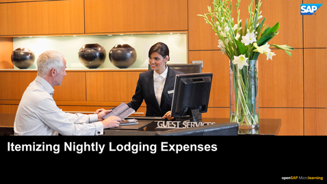 Thumbnail for entry Itemizing Nightly Lodging Expenses - SAP Concur