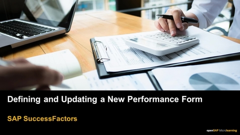 Thumbnail for entry Defining and Updating New Performance Form - SAP SuccessFactors
