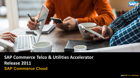 Thumbnail for entry [ARCHIVED] 2011 Release: Τelco &amp; Utilities Accelerator - SAP Commerce Cloud