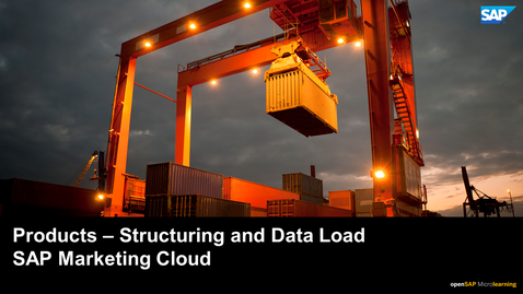Thumbnail for entry Products - Structuring and Data Load - SAP Marketing Cloud