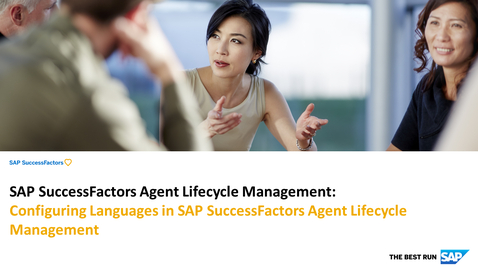 Thumbnail for entry Configuring Languages in SAP SuccessFactors Agent Performance Management