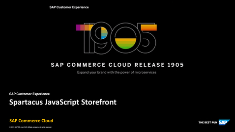 Thumbnail for entry [ARCHIVED] Spartacus - SAP Commerce Cloud Release 1905
