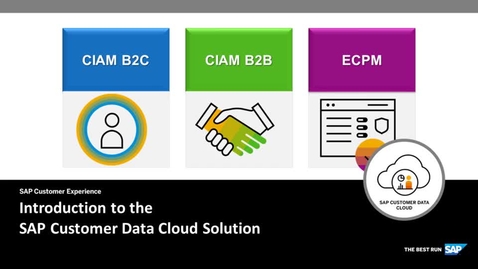 Introduction To The Sap Customer Data Cloud Solution Opensap Microlearning