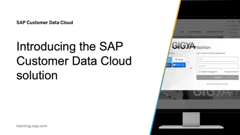 Thumbnail for entry Introducing the SAP Customer Data Cloud solution