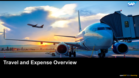 Thumbnail for entry {ARCHIVED] Travel and Expense Overview - SAP Concur