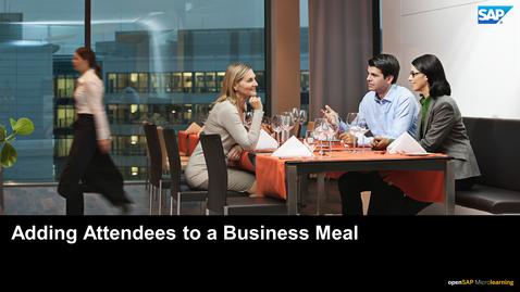 Thumbnail for entry Adding Attendees to a Business Meal - SAP Concur