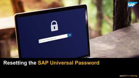 Thumbnail for entry Learn How to Reset the SAP Universal ID Password