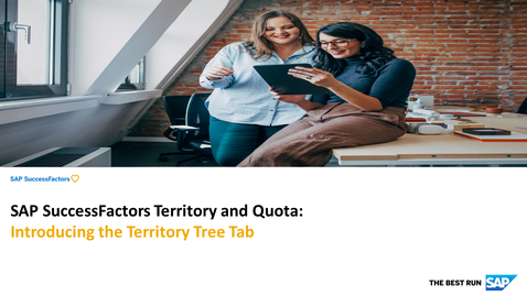 Thumbnail for entry Introducing the Territory Tree Tab in SAP SuccessFactors Territory and Quota