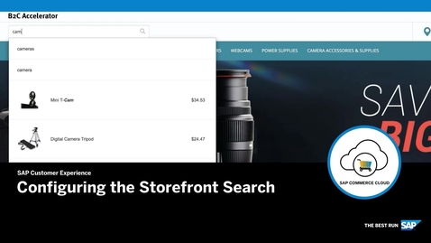 Thumbnail for entry Configuring the Storefront Search- SAP Commerce Cloud