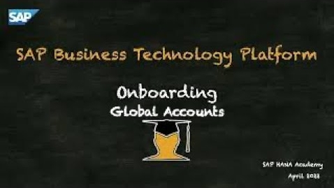 Thumbnail for entry BTP Onboarding: Global Accounts