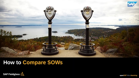 Thumbnail for entry How to Compare SOWs - SAP Fieldglass