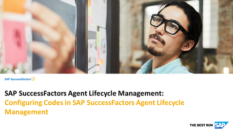 Thumbnail for entry Configuring Codes in SAP SuccessFactors Agent Performance Management