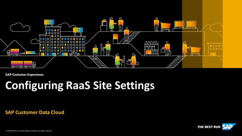 Thumbnail for entry RaaS Site Settings - SAP Customer Identity