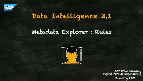 Thumbnail for entry Data Intelligence 5 of 21 ; Data Quality Rules