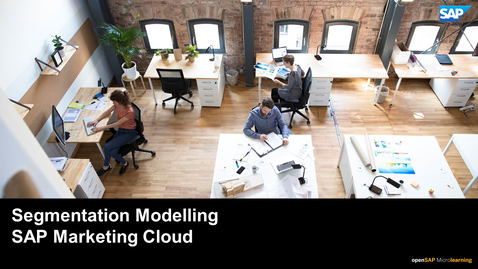 Thumbnail for entry Segmentation Modelling - SAP Marketing Cloud