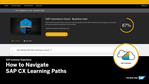 Thumbnail for entry How to Navigate SAP CX Learning Paths