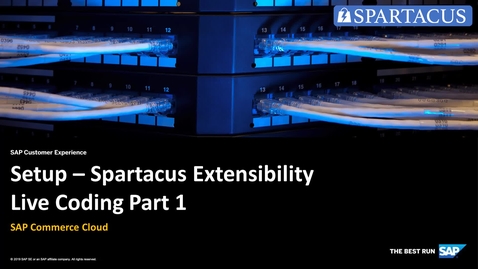 Thumbnail for entry [ARCHIVED] Setup - Spartacus Extensibility Live Coding  Part 1 - SAP Commerce Cloud