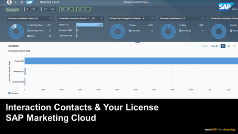 Thumbnail for entry Interaction Contacts &amp; Your License - SAP Marketing Cloud