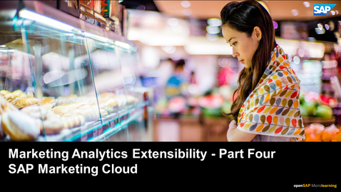 Thumbnail for entry Marketing Analytics Extensibility -Part 4 - SAP Marketing Cloud